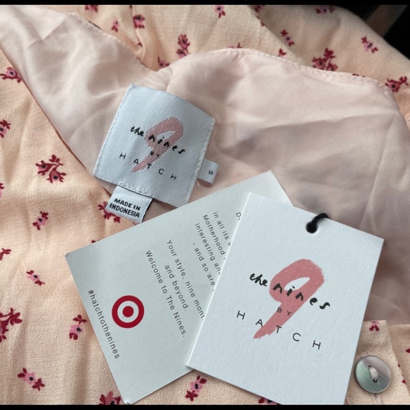 The nines by hatch size small blush pink floral print mini dress size small S - Picture 3 of 4